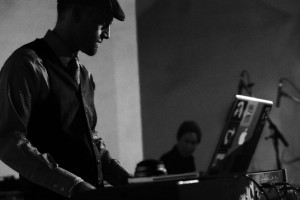 Bounte performing with The Atomica Project