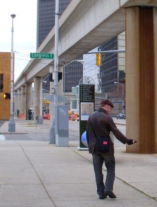 Recording sounds in downtown Detroit