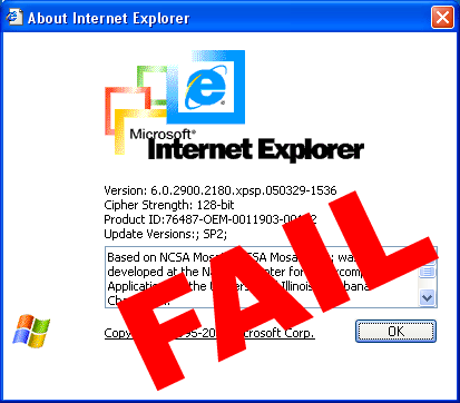 ie6 fail